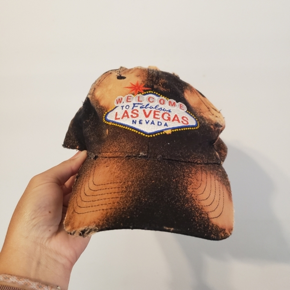 Vintage and‎ recycled Las Vegas bleached hat